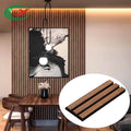 Decorative Villa and Apartment Soundproof Decor Pet and Wooden Veneer Composition Mdf Wall Slats Acoustic Panel