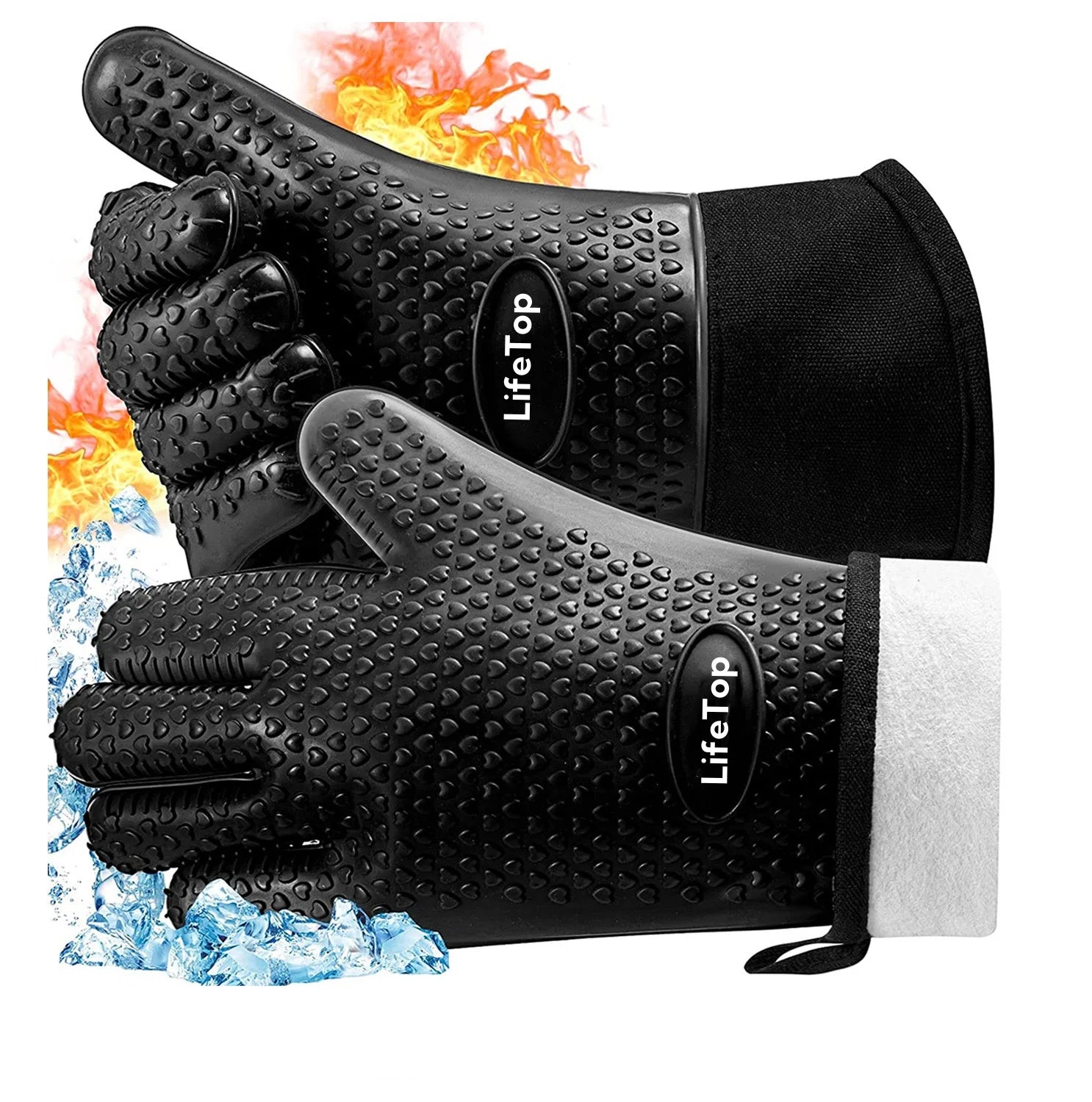 Non-Slip Heat Resistant Pot Holders Silicone Microwave Gloves Oven Baking Hot Pot BBQ Gloves Silicone Oven Mitt