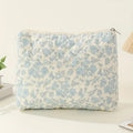 Floral Pattern Handheld Makeup Bag Cosmetic Storage Bag Toiletries Organizer Great Birthday Gift for Women Girls