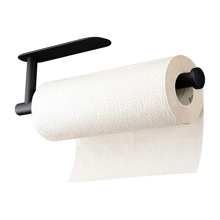 Hot Sale Modern Design 304 Stainless Steel Wall Mounted Tissue Rack Black Bathroom Paper Holder for Home or Hotel