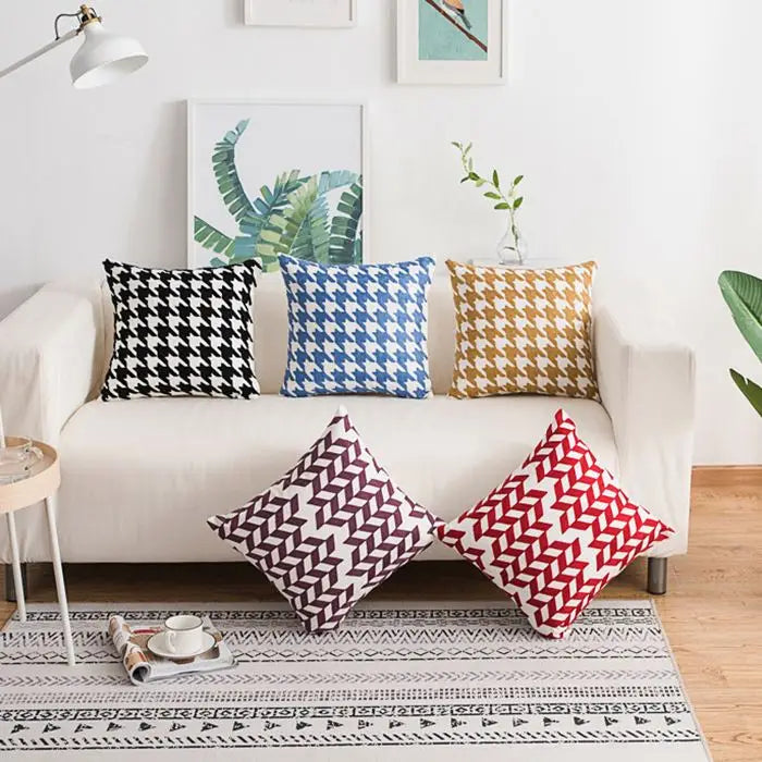 Eco Friendly Euro Throw Cushion Cases for Home Decorative Support Embroidery Pillow Cover