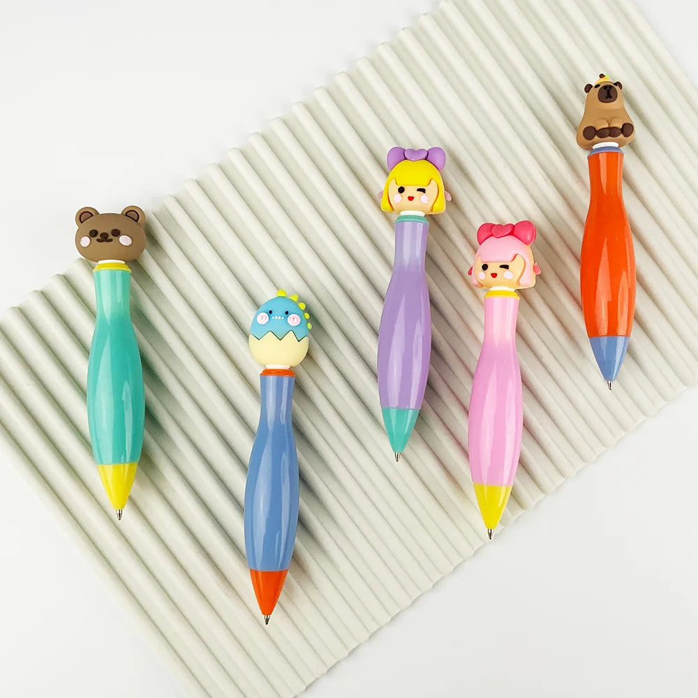 YF Novelty Fat Orange Ballpoint Pen ABS Plastic 0.7 mm Writing Width Promotional Ball Pusher Click Pen Logo Advertising Gift