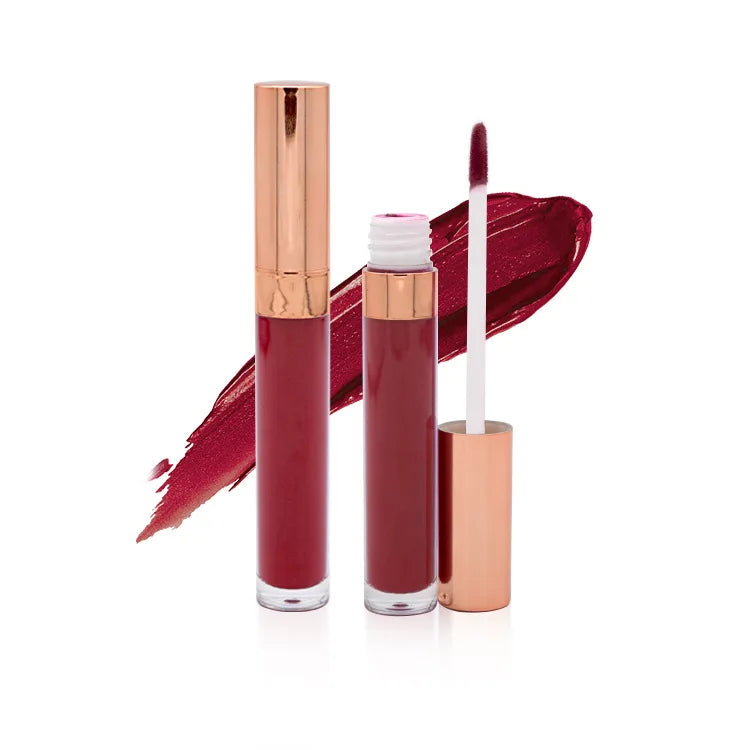 Top Rated Lipstick Vendors Design Own Lipgloss Tube Lipstick Permanent Waterproof Custom Gloss En Gros Vegan Lip Gloss case
