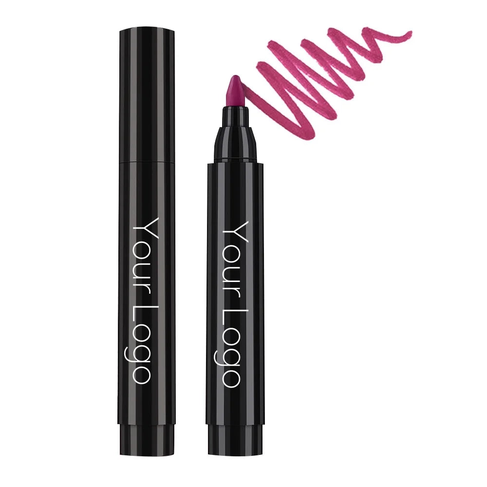 7 Colors Private Label Custom Logo Waterproof Liquid Lip Stain Marker Private Label Lip Liner Pencils