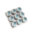 Hotel Restaurant Kitchen Stainless Steel Magnetic Spice Jar Set 9 PCS Seasonings Condiments Magnetic Tin Spice Jar with Rack
