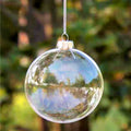 Ychon Custom Classic 1 Color Printing Clear Christmas Tree Baubles Spheres Ornaments Decorations DIY Plastic Craft Giant Balls
