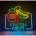 Custom UV Printed Strawberry Led Neon Sign Light Store Business Logo Signboard Neon Sign Light Wall Decoration Custom Led Lights