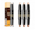 Wholesale Cosmetics Double-Headed Stereo Shadow Highlight Face Brighten Bronzer Highlighter Contour Stick