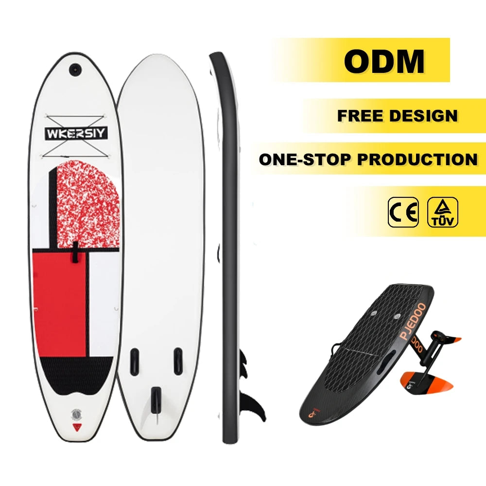 OEM Inflatable Stand up Paddle Board 305R Model Accessories Electric Motor PVC/EVA Material 280lbs Capacity Ocean Rivers Use Men