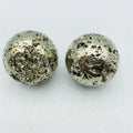 Wholesale Natural Pyrite Cube Cluster Ball Hande Carved Pyrite Ore Sphere for Decoration