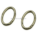 Stock Supply 38mm 1.5inch 4 Colors Metal Oval Bag Carabiner Keychain
