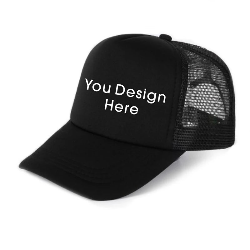 Fashion Oem Design Custom Wholesale 5 Panel Trucker Hat Embroidered logo Trucker Mesh Cap Patch  Hat