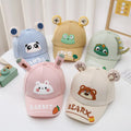 Kids 52CM 2-6years Children's Cartoon Baseball Cap Fall 2025 New Cute Kitten Cap Girl Outdoor Boy Cap