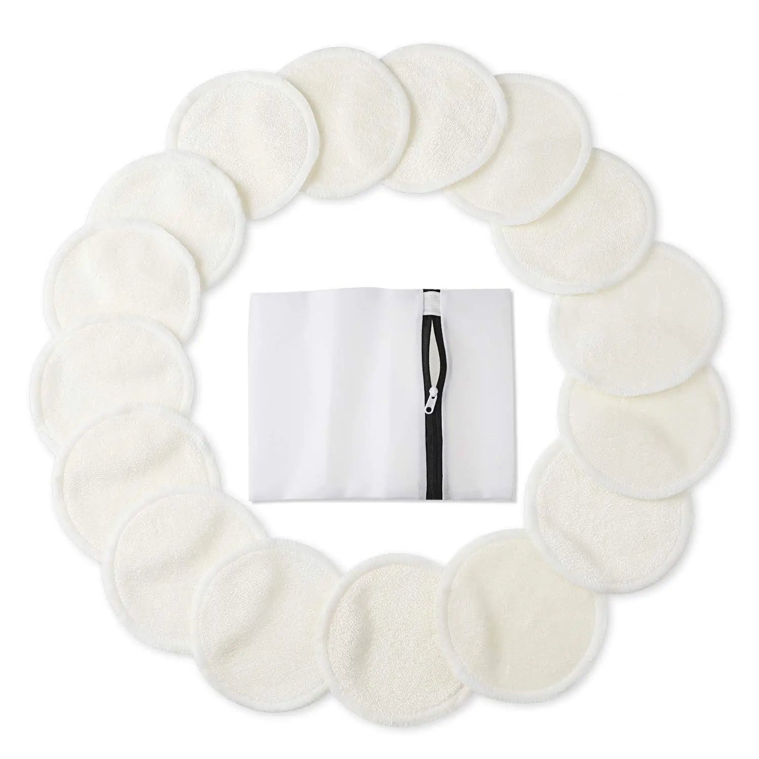 OEM Wholesale Facial Cleansing Eco Bamboo Pure Hemp Terry Velvet Material Cotton Makeup Remover Pads Face Sponge