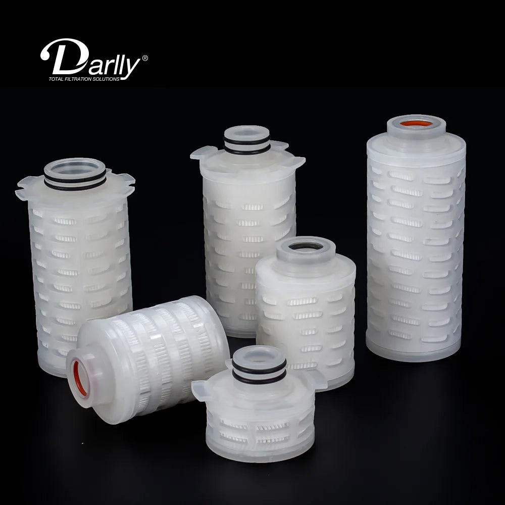 New for 0.1 Micron Hydrophilic PES Pleated Depth Filter Cartridge ISO9001:2015 EU Certified Chemical Compatible Filtration