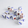 DESKJOY Acrylic 12mm Dice Big Red Color Dot 1 for Teaching Games or Gaming Machine