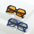 New Polygonal Sunglasses Cross-Border Fashion Geometric Dazzling Glasses Lentes De Sol Simple and Versatile Sunglasses Women