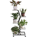 5-Tier Indoor and Outdoor Metal Plant Stand Flower Pot Holder Display Stand Rack for Home Garden