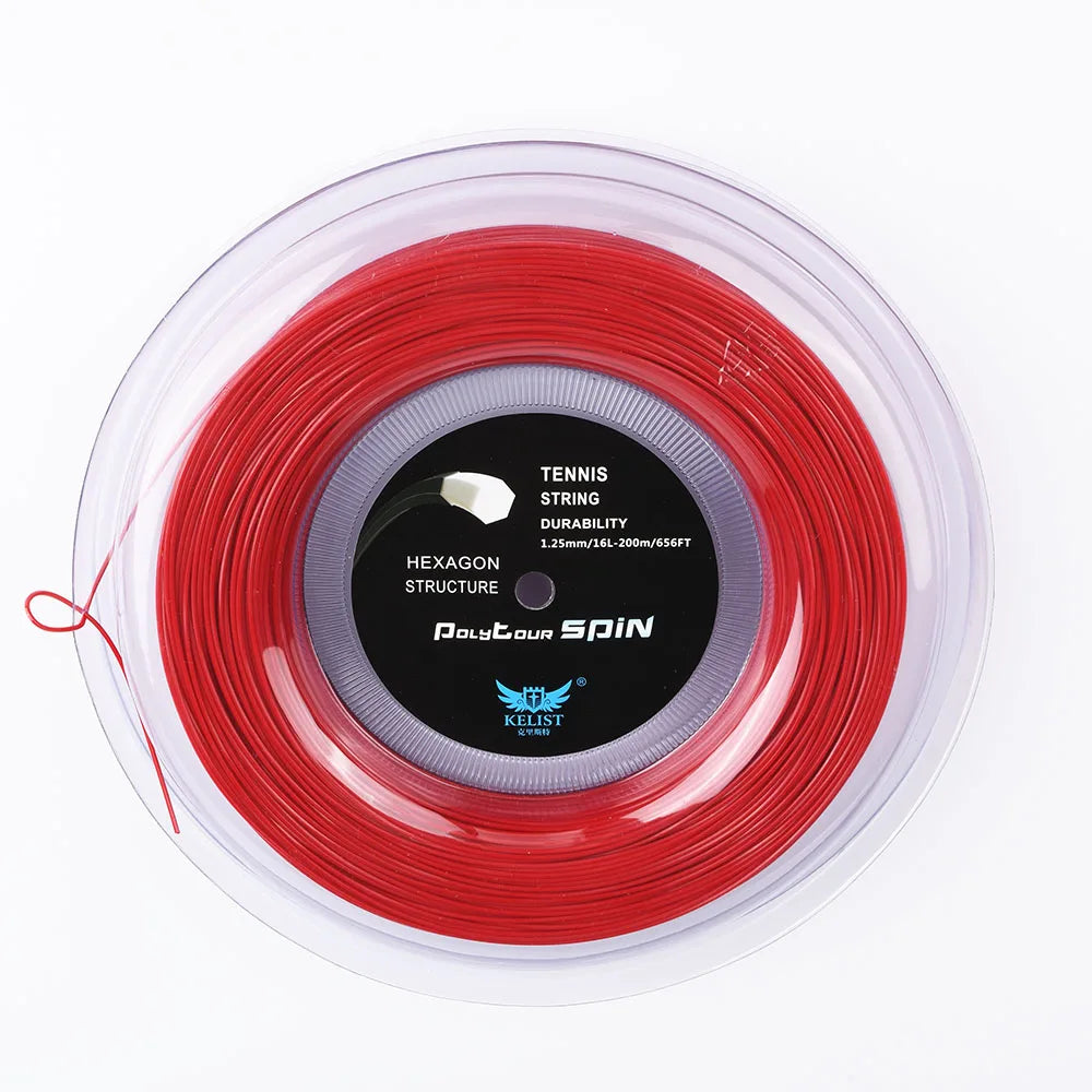 Power  Spin Feel  Hexagon Brand  Tennis String Reel  for Professional Player  200m