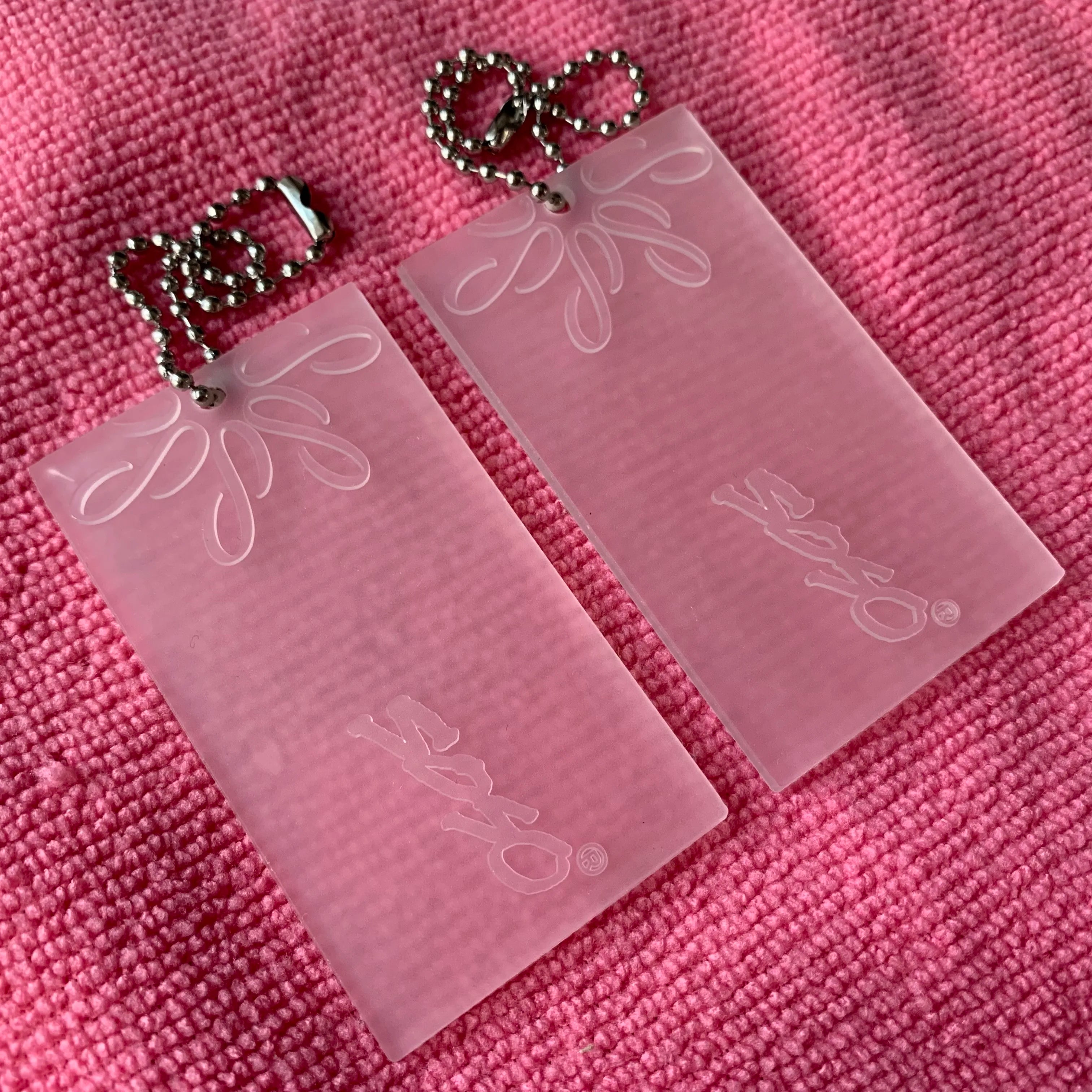 Perfect Quality All Transparent PVC Label Rubber Hangtagwaterproof Brand logo clear Silicone Rubber Swing Tag With Ballchain
