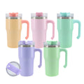 Custom Color 20oz Sublimation Muti Colors Insulation Cup Stainless Steel Double Wall Insulated Travel Mugs with Handle