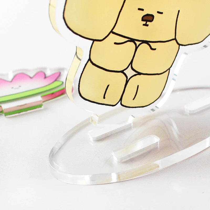 Customized Eco-Friendly Cartoon Anime Style Clear Christmas Transparent Phone Standee Custom Color Acrylic Board for Phone