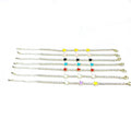 BC1288 New Style rainbow Zircon Cz Micro Pave Enamel Multicolor Star Cubic Zirconia Tennis Chain Adjustable Bracelets