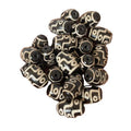 YL007 Natural Agate Made 9 Eyes Dzi Tibetan Stones Beads