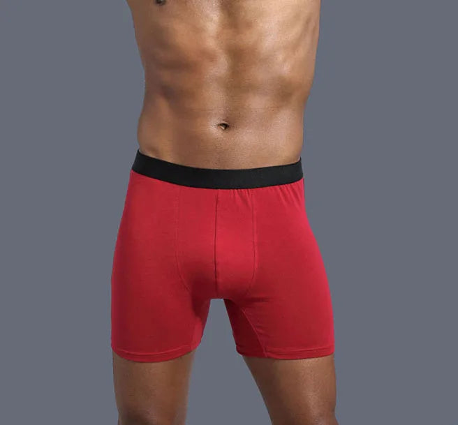 European and American Cotton Large Size Fat Plus Length Euro Size Men's Boxer