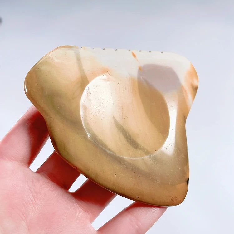 Huiying Royal Anti-aging New Design Scraping Massage Guasha Mookaite jasper Body Massager Tools for Parents