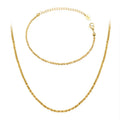Hot Sale Simple Design 18k Gold Plated Link Chain Choker Stainless Steel Chain Necklace