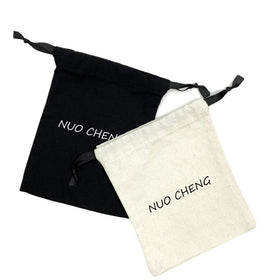 Wholesale Promotional Organic Small Cotton Bags Draw String Bundle Pocket Jewelry Pouch Bags Custom Canvas Drawstring Bag