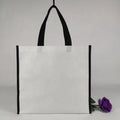 Recycled Pp Woven Laminated Bags Plain Laminated White Tote Bag Non Woven Sale Bag Wholesale With Custom Logo Size Color