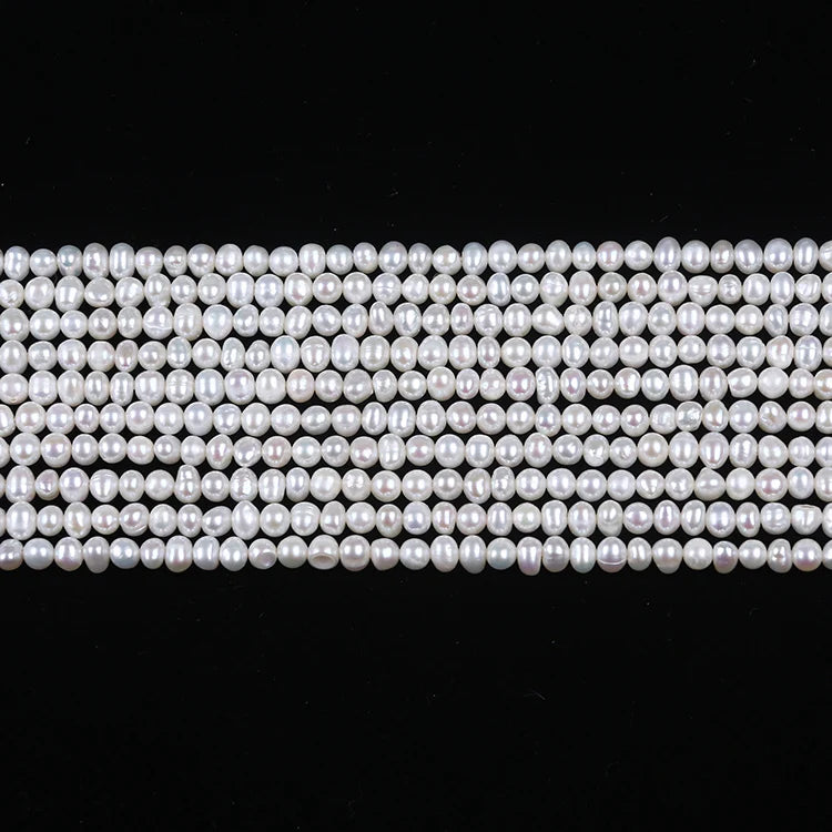 Hot Sale 4-5mm Potato Shape Natural Freshwater Pearl Strands Wholesale