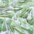 Huiying Natural green xiuyan Jade Stone Guasha Board Plate Scraping Massage Tool