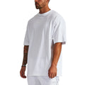 Unisex Men's Customized O-Neck Casual Regular Fit T-Shirt Short Sleeve 100% Cotton Drop Shoulder Anti-Pilling 250g Blank Solid