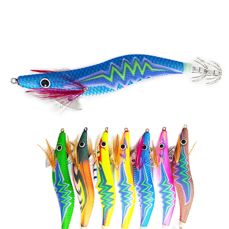 MISTER LURE OEM Artificial Saltwater Sinking Lure Plastics Luminous Sea Fishing Shrimp Squid Jig