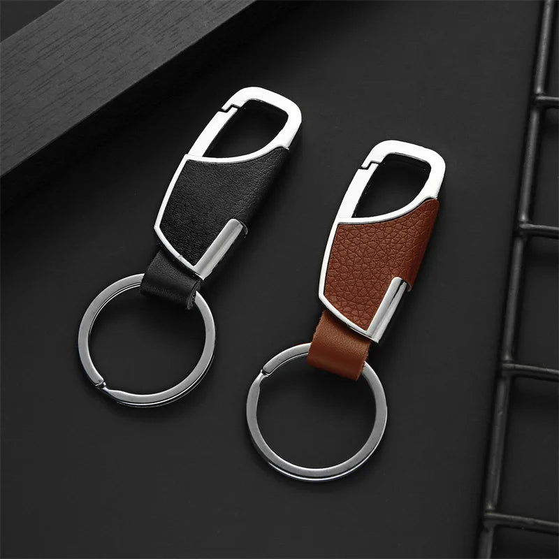Blank PU Leather Car Keychain Custom Logo Wholesale Key Ring
