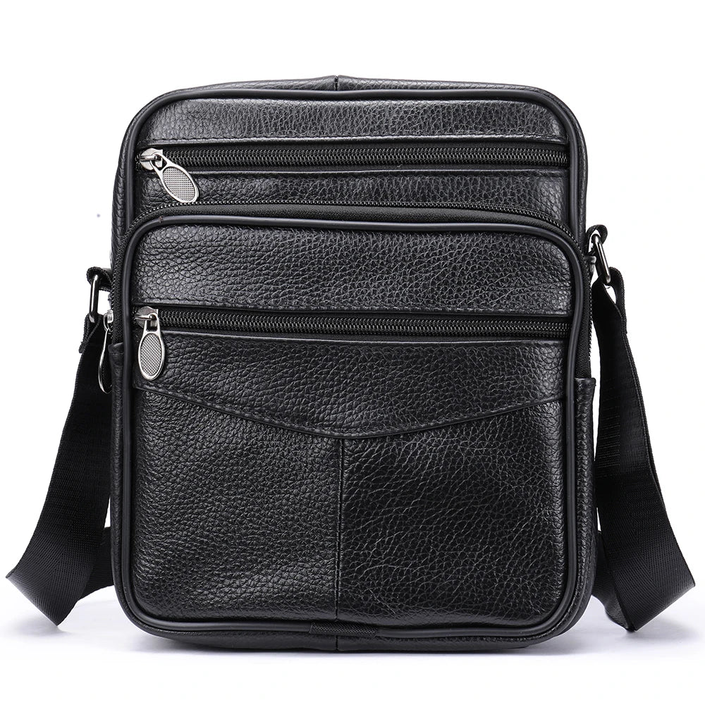 Marrant Men Real Leather Bag Sacs Hommes En Cuir Small Crossbody Sling Side Bag Leather Messenger Shoulder Bag for Men