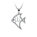 Fashion Fine Pendant Necklace Sterling Silver Sealife Marlin Fish with Antique and Larimar Jewelry