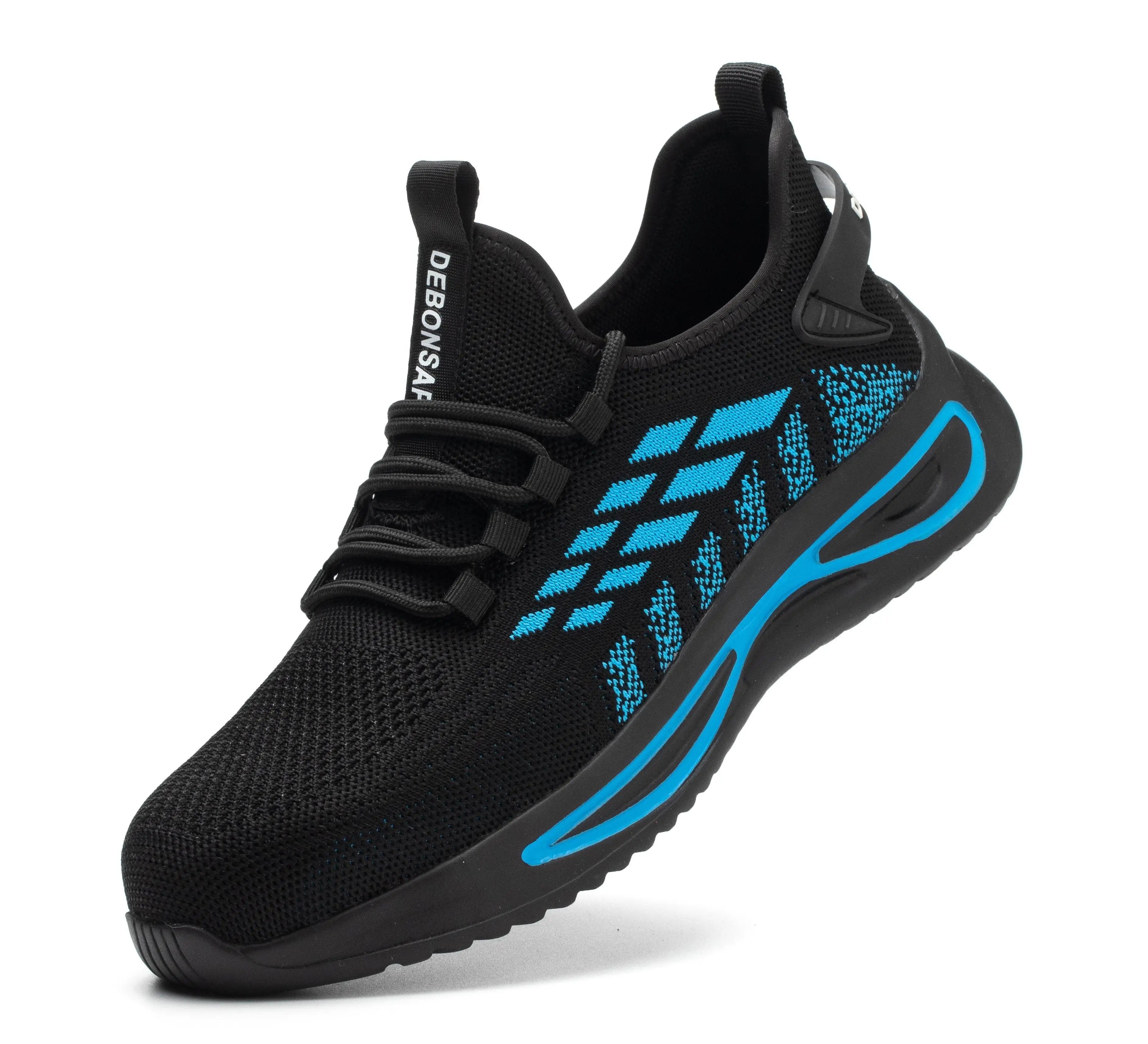 Puncture Proof and Anti-smash High-quality Fashion Breathable Work Boots Anti-puncture Steel Toe Men's Safety Shoes