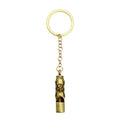 Wholesale  Handmade Brass Whistle Pendant Brass Whistle Car Keychain Pendant