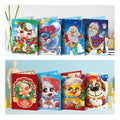 R-HKXL007/008 Custom Handmade Christmas Crystal Diamond Painting Greeting Cards Unique Christmas Postcards Gifts