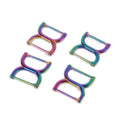 25mm Metal Rainbow Double D Ring Handbag Purse Leather Straps Double D-ring