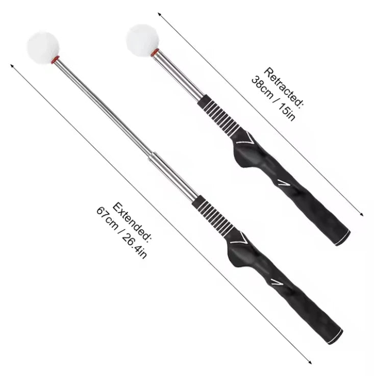 Telescopic Golf Swing Trainer Warm-up Correction Training Aid with Rhythm Grip for Practice and Improvement