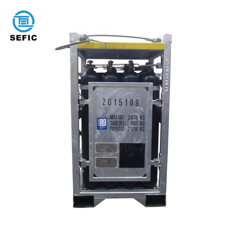4*4 Type16bottles Offshore Gas Cylinder Storage Rack DNV Gas Cylinder Bundle Cluseter With Certificate