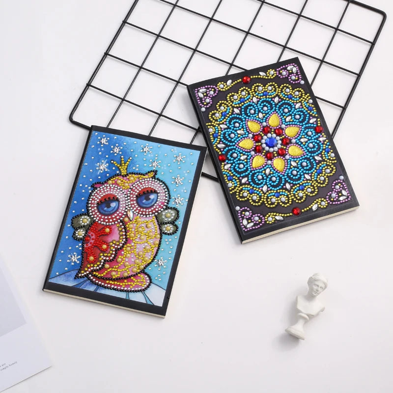 New Ideas 50 Pages Diy Special Shaped Diamond Painting Notebook Flower Rose Diamond Embroidery Cross Stitch Diary Book