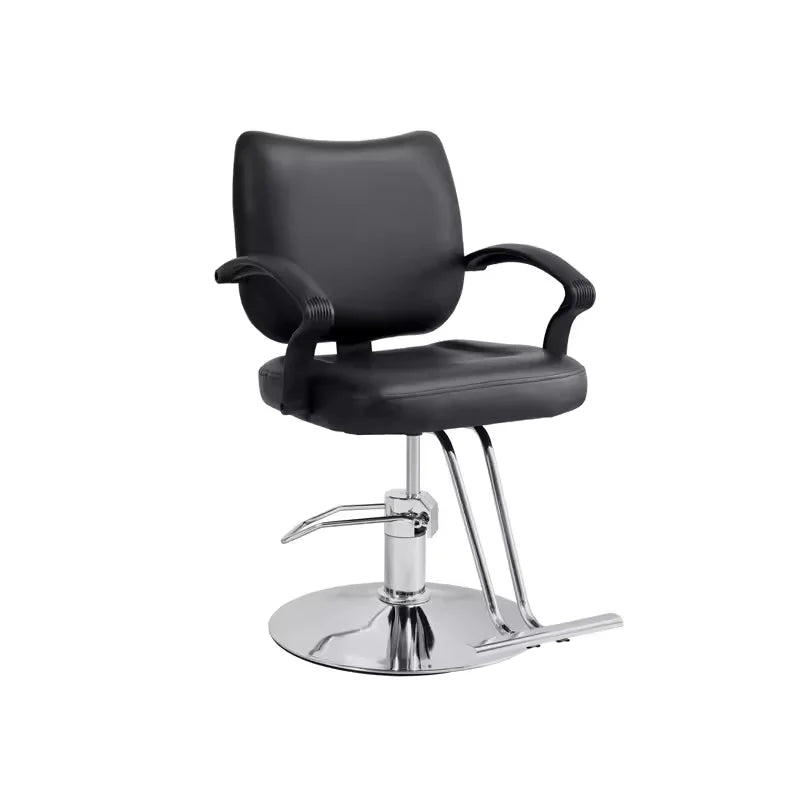 Modern Second-Hand Reclining Synthetic Leather Upholstered Barber Chair for Men Salon Home Use