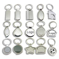 Wholesale Logo Custom Metal Key Chain Company Logo Key Chains Keyring Custom Blank Keychain Logos Para Sublimar