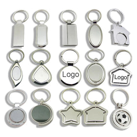 Wholesale Logo Custom Metal Key Chain Company Logo Key Chains Keyring Custom Blank Keychain Logos Para Sublimar